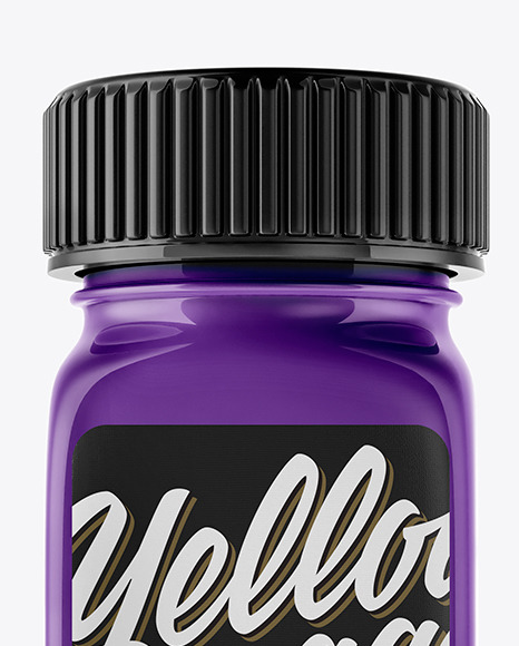 Glossy Plastic Jar Mockup