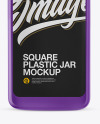 Glossy Plastic Jar Mockup