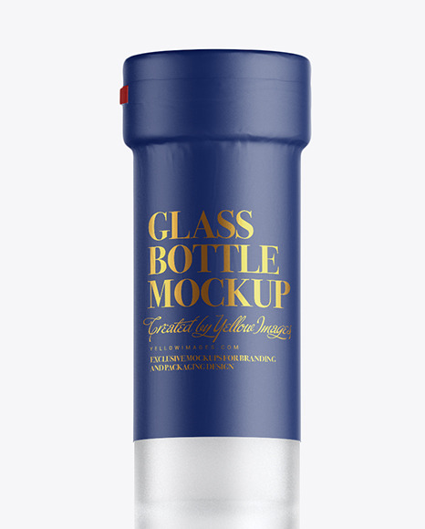 Frosted Glass Bottle Mockup