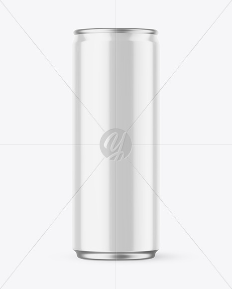 Glossy Drink Can Mockup