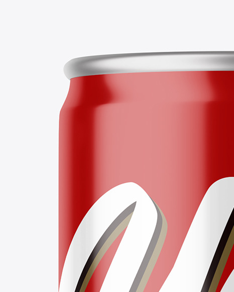 Glossy Drink Can Mockup