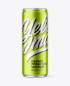 Matte Metallic Drink Can Mockup