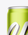 Matte Metallic Drink Can Mockup