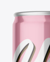 Metallic Drink Can Mockup