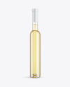 Clear Glass Bottle with White Wine Mockup