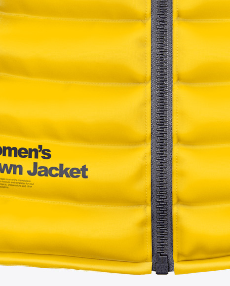 Women's Down Jacket Mockup - Front View