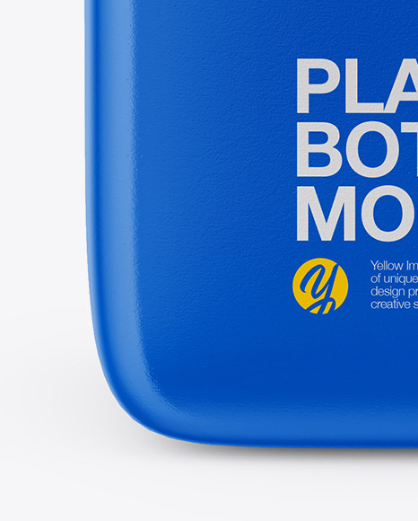 Matte Plastic Bottle Mockup