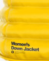 Women's Down Jacket Mockup - Back View