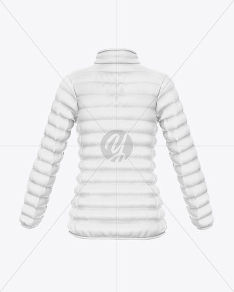 Women's Down Jacket Mockup - Back View