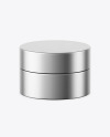 Matte Metallic Cosmetic Jar Mockup