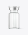 Glass Cosmetic Bottle with Liquid Mockup