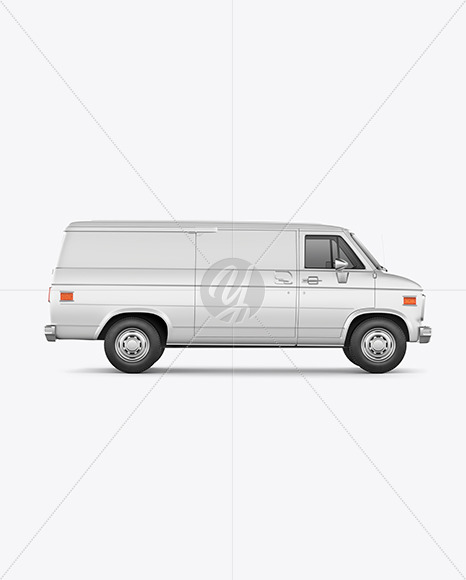 Van Mockup - Side View