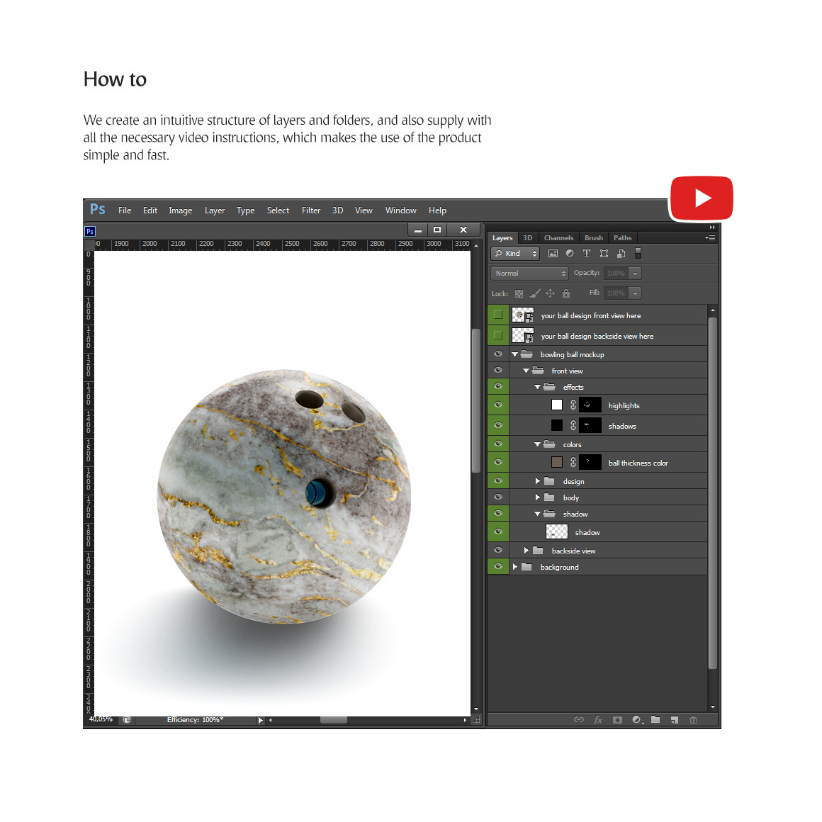 Bowling Mockups Set Bowling Mockups Set