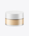 Frosted Glass Cosmetic Jar Mockup