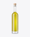 Clear Glass Olive Oil Bottle Mockup