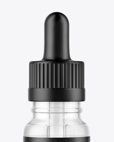 Clear Glass Dropper Bottle Mockup