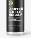 Clear Glass Dropper Bottle Mockup