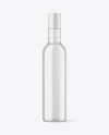 Clear Glass Vodka Bottle Mockup