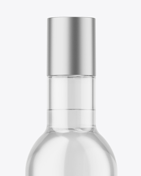 Clear Glass Vodka Bottle Mockup Clear Glass Vodka Bottle Mockup