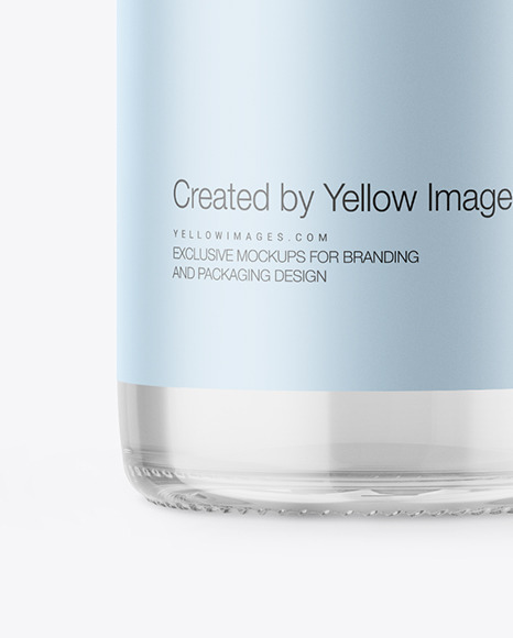 Clear Glass Vodka Bottle Mockup Clear Glass Vodka Bottle Mockup