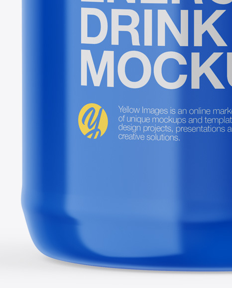 Glossy Can Mockup