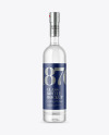 Clear Glass Vodka Bottle Mockup