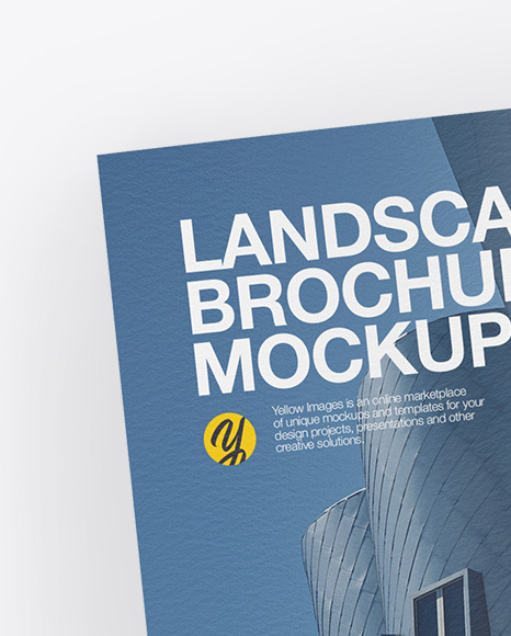 Two Landscape Brochures Mockup