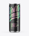 Metallic Can W/ Glossy Finish Mockup