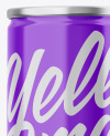 Metallic Can W/ Glossy Finish Mockup