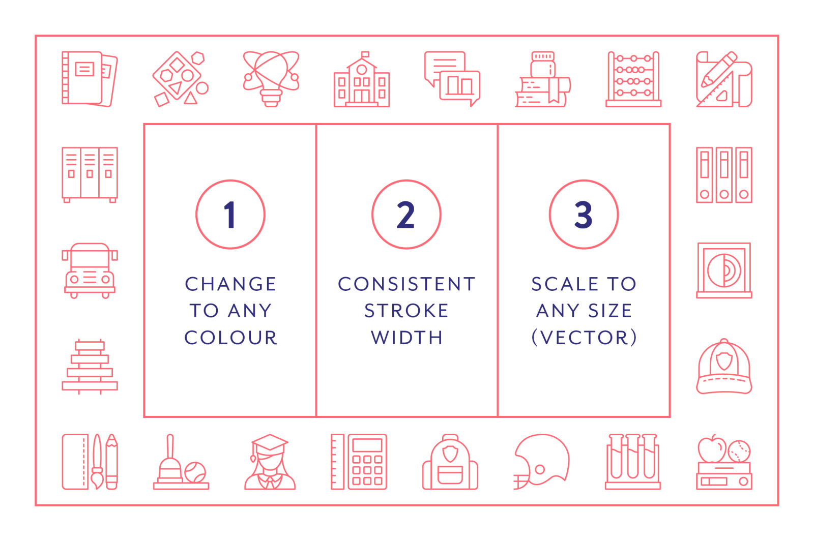 Line Icons – Education