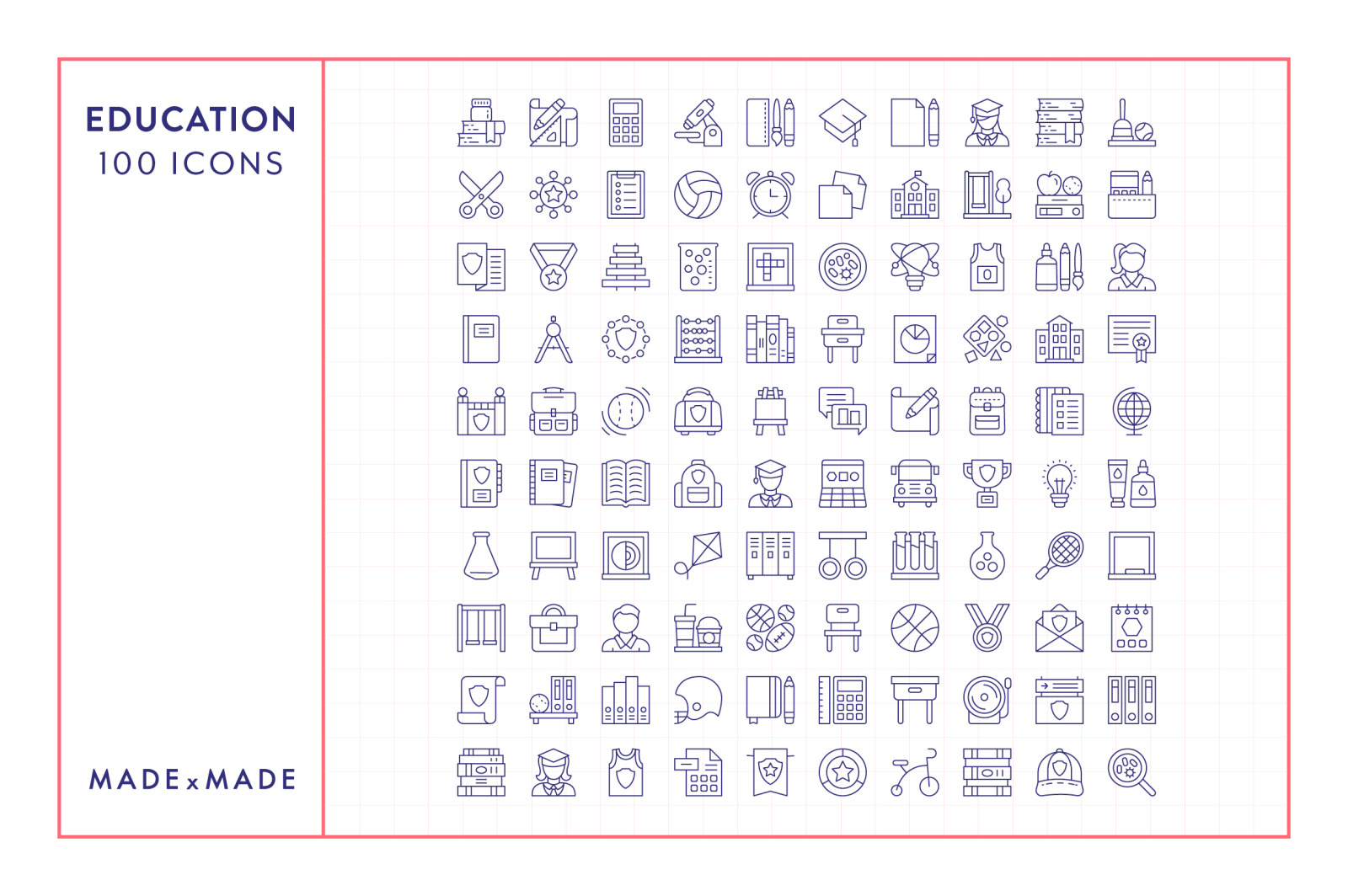 Line Icons – Education