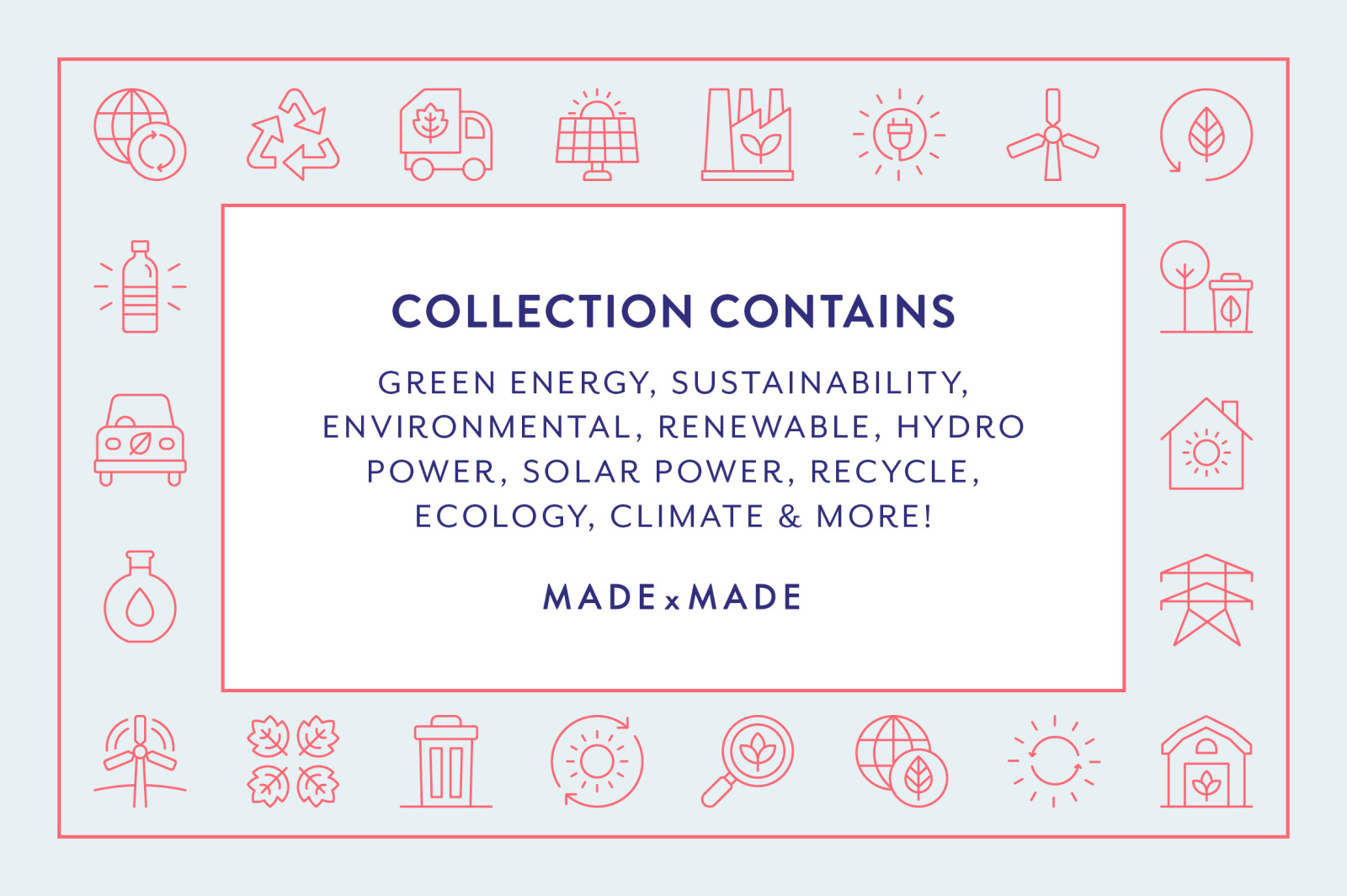 Line Icons – Green Energy Line Icons – Green Energy