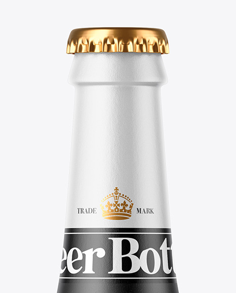 Ceramic Beer Bottle Mockup