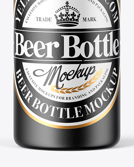 Ceramic Beer Bottle Mockup