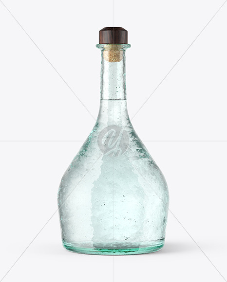 Clear Antique Bottle Mockup