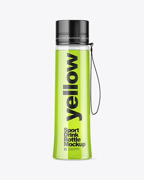 Clear Drink Sport Bottle Mockup