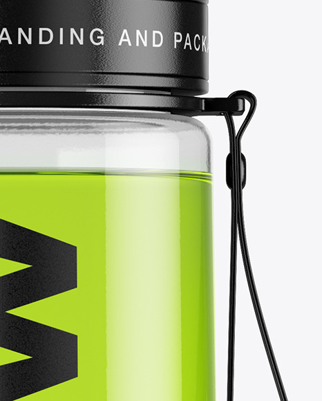 Clear Drink Sport Bottle Mockup