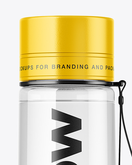 Clear Water Sport Bottle Mockup