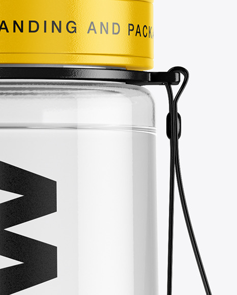 Clear Water Sport Bottle Mockup