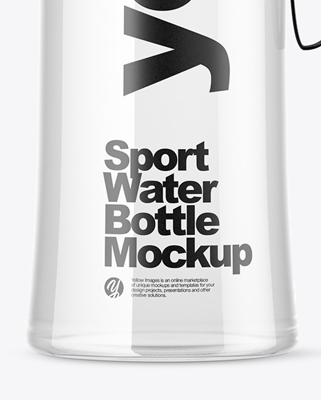 Clear Water Sport Bottle Mockup