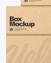 Kraft Boxes Mockup