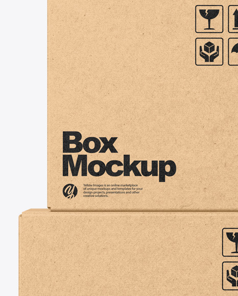 Kraft Boxes Mockup