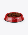 Glossy Pet Feeding Bowl Mockup