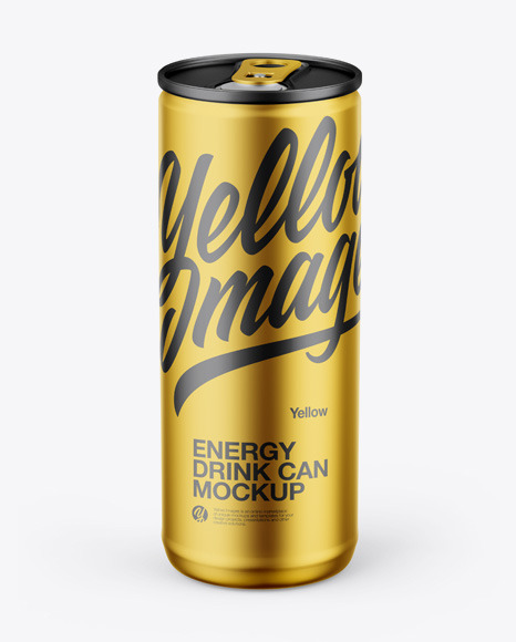 Matte Metallic Can Mockup - 256