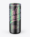 Matte Metallic Can Mockup