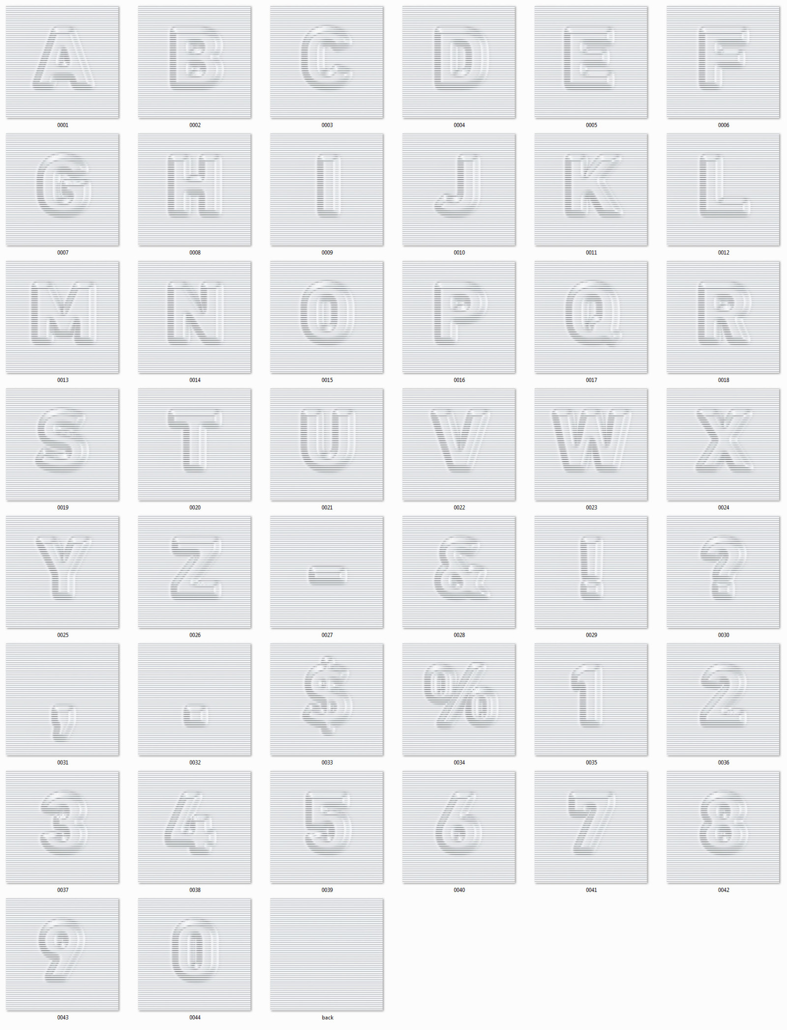 Embossed Lines 3D Lerttering Embossed Lines 3D Lerttering