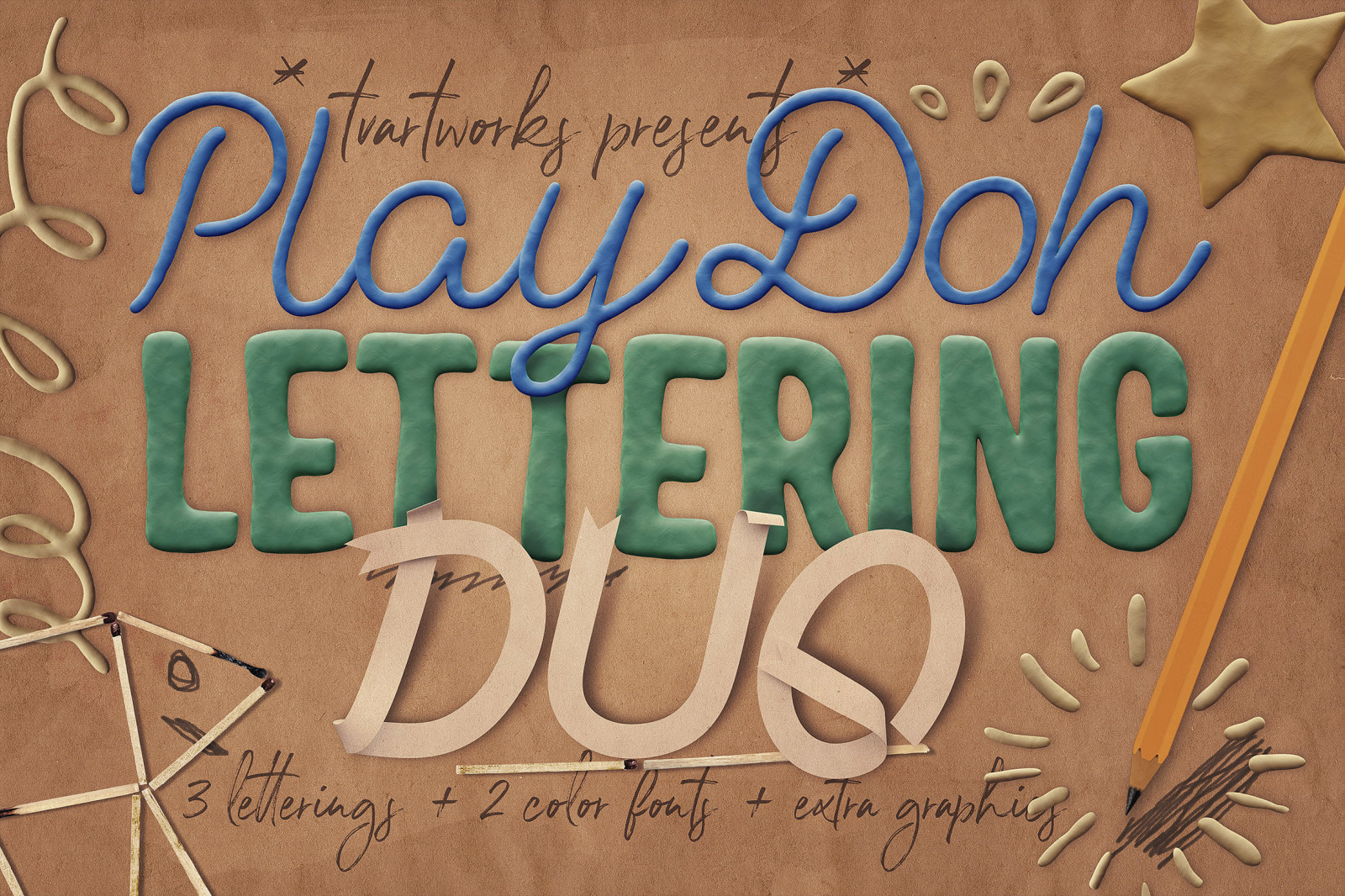 Play-Doh Lettering Duo