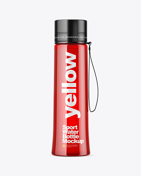 Plastic Sport Bottle Mockup