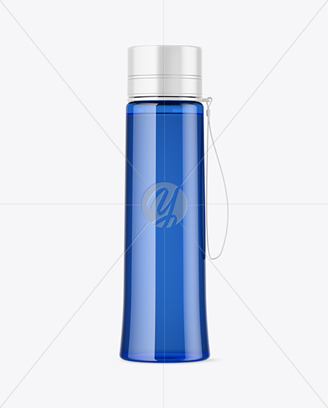 Blue Sport Bottle Mockup