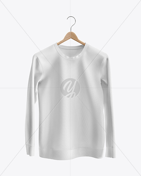 Sweatshirt on Hanger Mockup - Front View